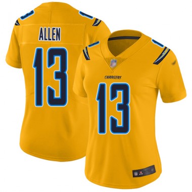 Los Angeles Chargers NFL Football Keenan Allen Gold Jersey Women Limited #13 Inverted Legend